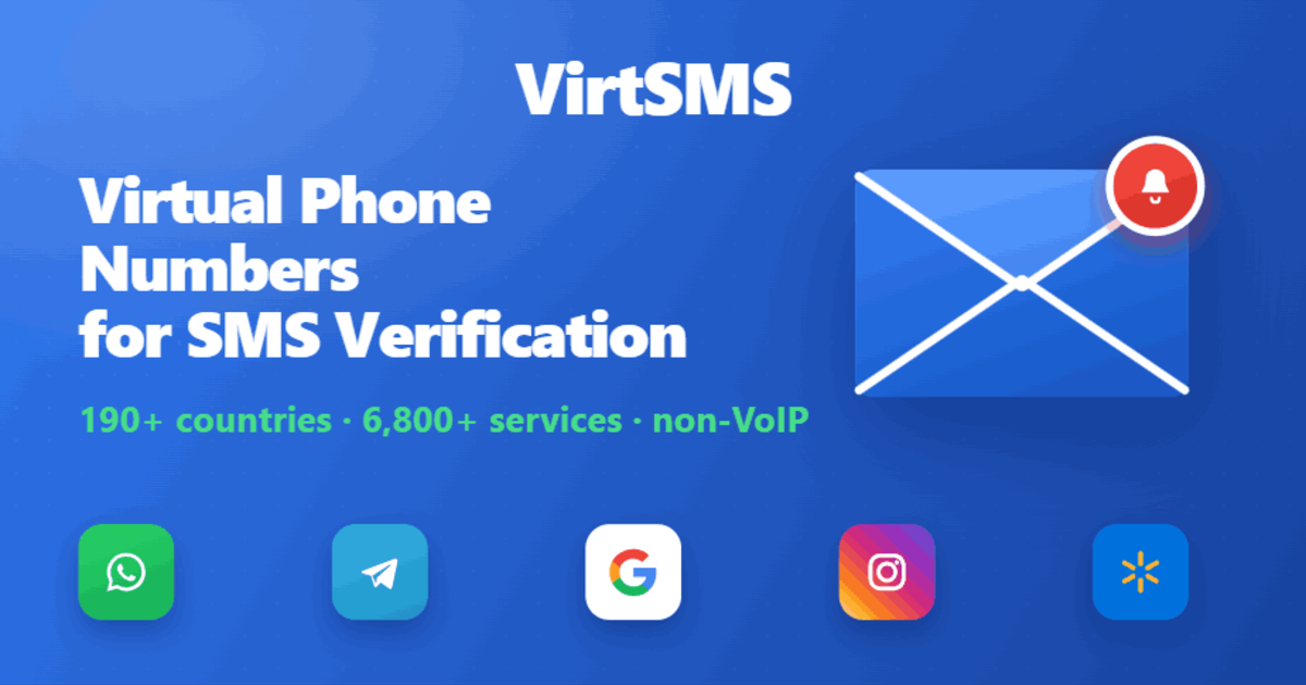 Virtual Phone Numbers for SMS Verification | VirtSMS